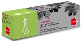 

Тонер-картридж Cactus CS-C045HM для Canon LBP 611Cn/613Cdw/631Cn/633Cdw/635Cx, пурпурный (2200стр.), CS-C045HM