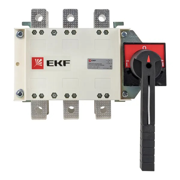 

Рубильник-переключатель EKF pscs-250-3 250A 3P c рукояткой управления для прямой установки PowerSwitch, pscs-250-3