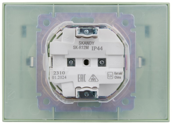 фото Розетка двухместная с заземлением в сборе IEK SK-R26-16-44-K06-F в Ростове-на-Дону