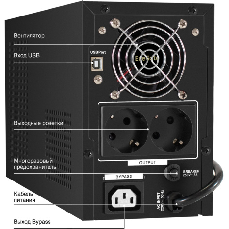 фото Источник бесперебойного питания  Exegate SineTower SN-1000.LCD.AVR.2SH.1C13.USB в Екатеринбурге