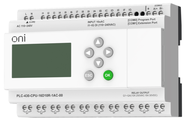 фото Модуль  ONI PLC-430-CPU-16D10R-1AC-00 в Воронеже