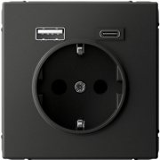 фото Розетка с заземлением с 2 USB Systeme Electric GAL001432