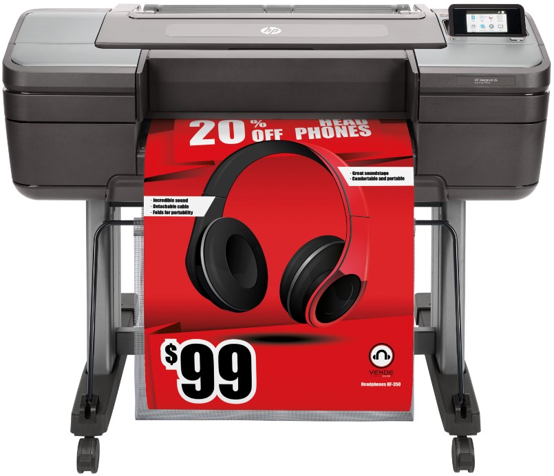 

Принтер HP DesignJet Z6 PS T8W15A 24", 6 colors, pigment ink, 2400x1200dpi, 128 Gb(virtual), 500 Gb HDD, GigEth/host USB type-A, stand, DesignJet Z6 PS