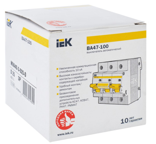 фото Автоматический выключатель  IEK MVA40-3-025-D в Омске