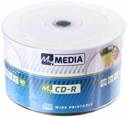 

Диск CD-R MYMEDIA 69206 700Mb 52x Pack wrap (50шт) Printable (1476906), 69206