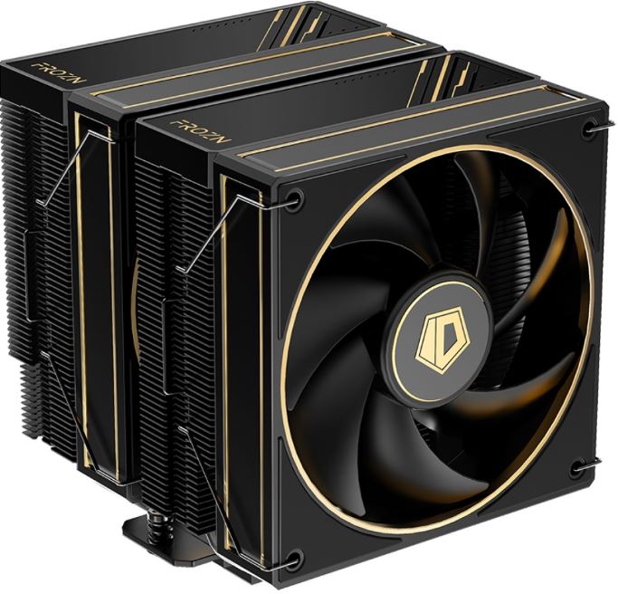 

Кулер ID-Cooling FROZN A620 GDL LGA1700/1200/115X/AM5/AM4 (TDP 260W, 2*120mm, черно-золотой, 500-2000rpm, 78CFM, 29.9dBA, 4-pin PWM) RET, FROZN A620 GDL