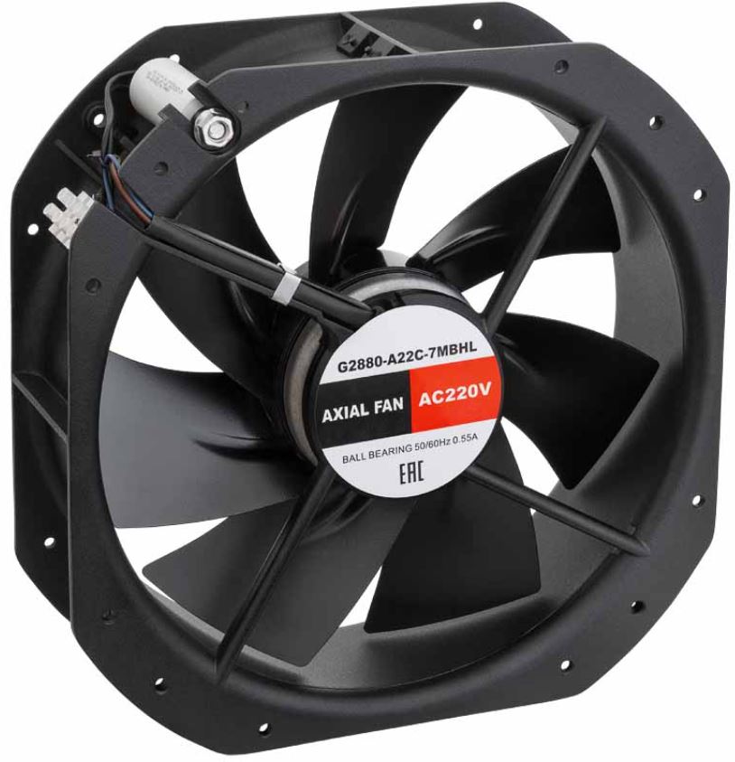 

Вентилятор SILART G2880-A22C-7MBHL осевой, 280 х 280 х 80, 220 VAC, подшипник качения, G2880-A22C-7MBHL