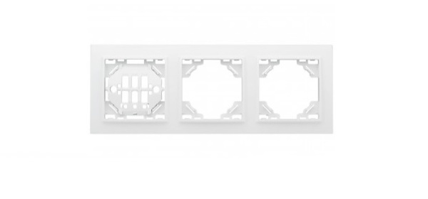 Изображение товара Рамка EKF ERM-G-303-10 для монтажа 3 поста серия Basic горизонтальная