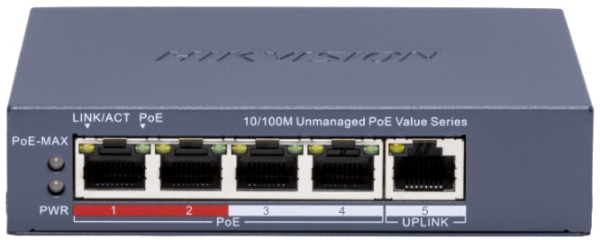 фото Коммутатор PoE HIKVISION DS-3E0105P-E/M(C)