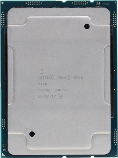 

Процессор Intel Xeon Gold 6146 CD8067303657201 3.2GHz - 4.2GHz Skylake 12-Core (LGA3647, 24.75MB L3, TDP 165W, 14nm) Tray, Xeon Gold 6146