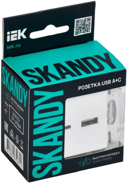 фото Розетка USB  IEK SK-U22-018-K01 в Уфе