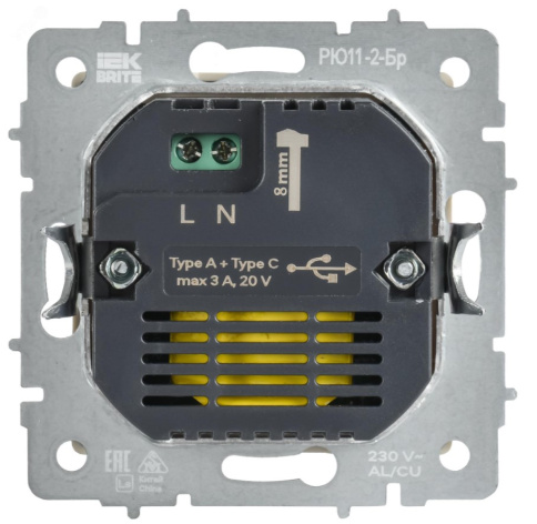 фото Розетка USB  IEK BR-U22-045-K01 в Санкт-Петербургe