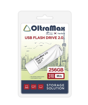 

Накопитель USB 2.0 256GB OltraMax OM-256GB-310-White 310 белый, OM-256GB-310-White