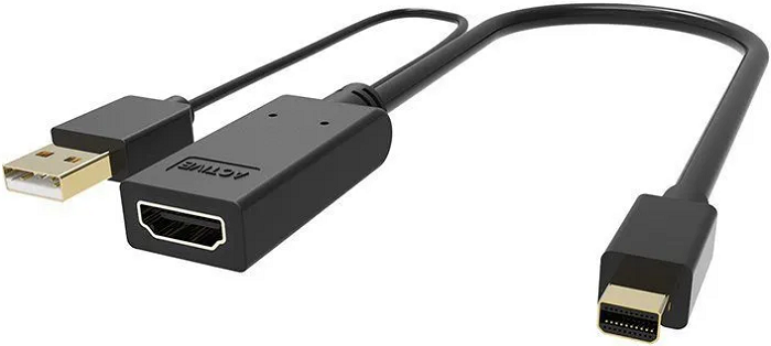 

Переходник VCOM CG497-0.15M HDMI (F), USB=>miniDP (M) 4K/30Hz 0.15м, CG497-0.15M