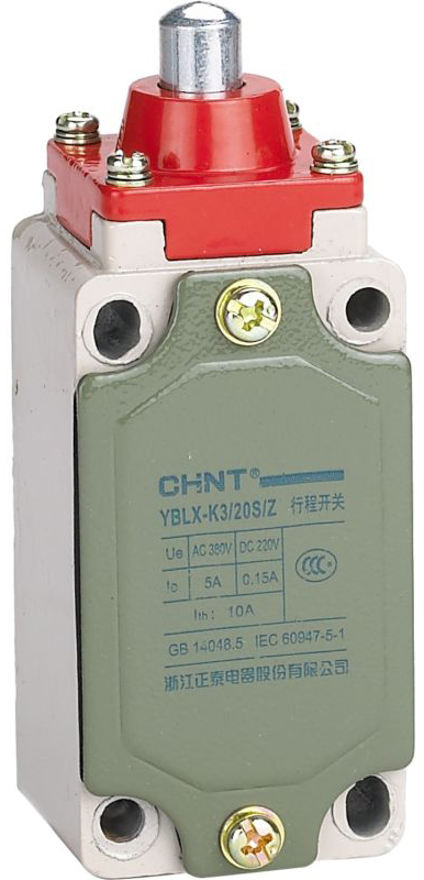 

Выключатель путевой CHINT 439025 YBLX-K3/20S/Z с толкателем, 439025