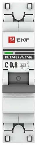 фото Автоматический выключатель  EKF mcb4763-1-0.8C-pro в Челябинске