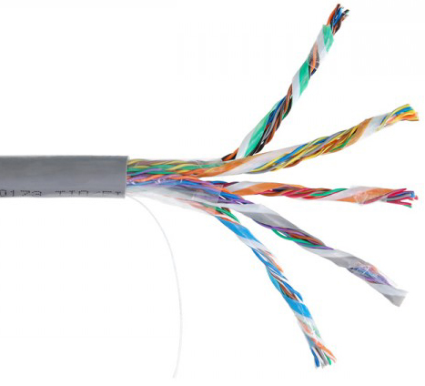 

Кабель витая пара U/UTP 5e кат. 25 пар Netlan EC-UU025-5-PVC-GY-3 24AWG(0.47 мм), медь, одножильный (solid), внутренний, PVC, нг(B), серый, уп/305м, EC-UU025-5-PVC-GY-3