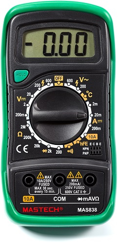 Изображение товара Мультиметр Mastech 13-2008 — мультиметр для точных измерений, диод-тест и прозвонка