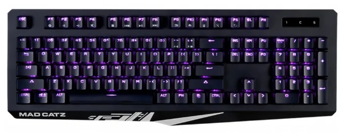 Клавиатура Mad Catz S.T.R.I.K.E. 4 KS13MMUSBL000-0 чёрная (Cherry Red Switch, RGB подсветка, аллюминиевая рама, USB)