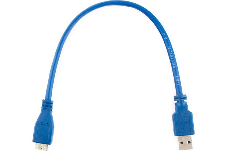 

Кабель интерфейсный USB 3.0 Gembird AM/microBM 9P CCP-mUSB3-AMBM-1 30 см, экран, синий, пакет, AM/microBM 9P
