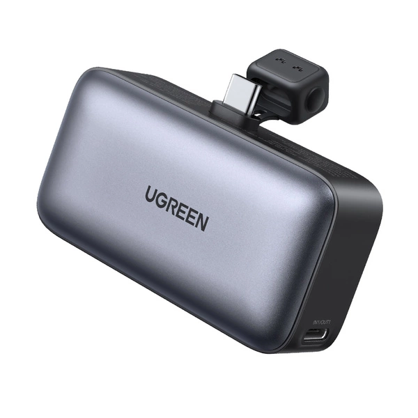 

Кабель UGREEN PB503 35338_ 5000mAh Mini USB-C Power Bank PD 20W, gray, PB503