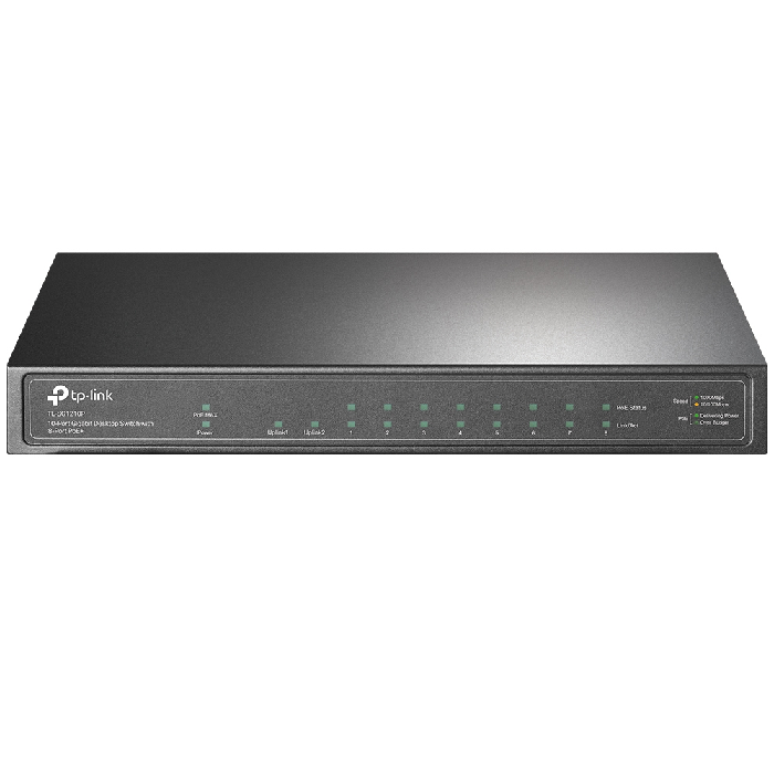 

Коммутатор TP-LINK TL-SG1210P 8-портовый гигабитный неуправляемый PoE+ с 1 гигабитным портом RJ-45 + 1 Uplink-портом SFP, TL-SG1210P