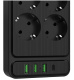 фото Сетевой фильтр  AGNI TP-FS4U6E-C-2m-black в Перми