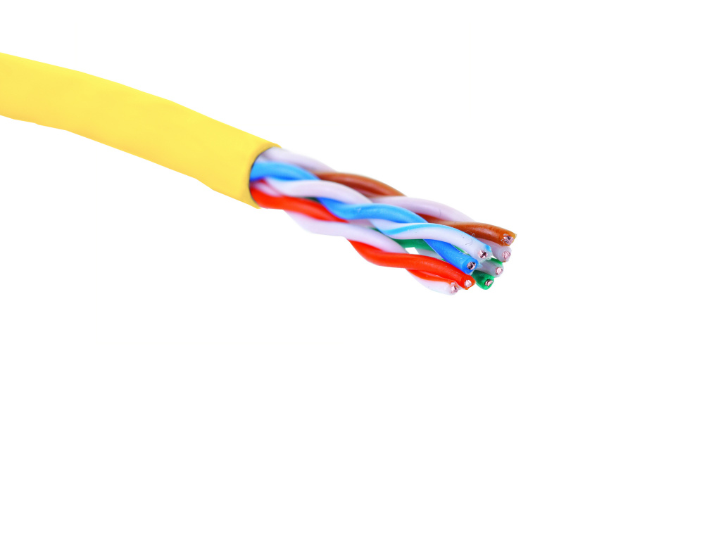 

Кабель витая пара U/UTP 5 кат. 4 пары Eurolan 19C-U5-12YL-B305 24 AWG, нг(A)-HF, внутренней прокладки, желтый, коробка 305 м, 19C-U5-12YL-B305