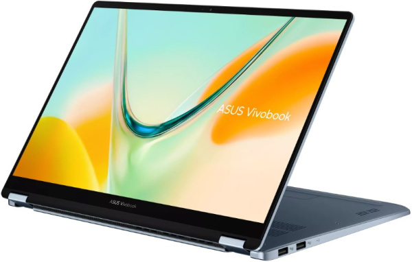 фото Ноутбук ASUS VivoBook TP5408QA-U2087W 14" (Qualcomm Snapdragon, 16Гб LPDDR5X, SSD 512 Гб, Adreno, Windows 11 Домашняя) Голубой [90NB19P1-M004Z0]