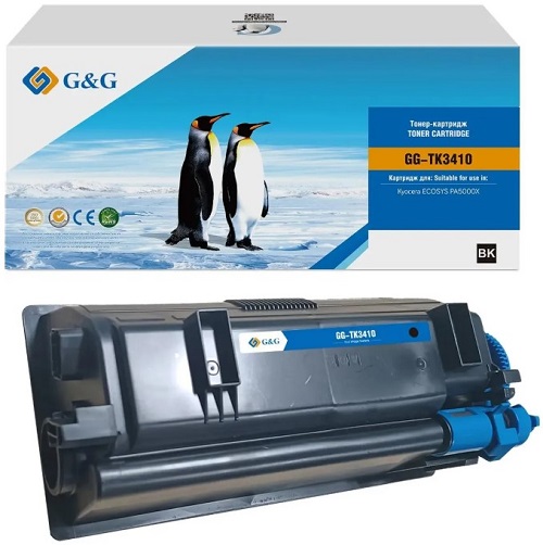 

Картридж лазерный G&G TK-3410 черный (15500стр.) для Kyocera ECOSYS PA5000X, TK-3410