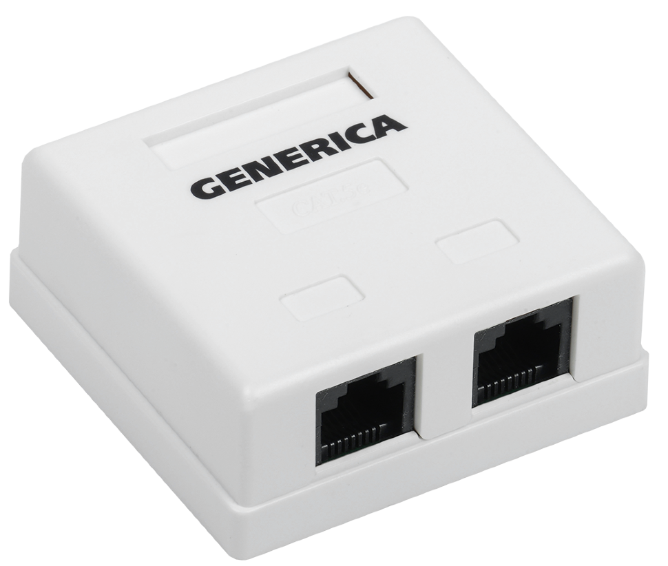 

Розетка настенная ITK CS2-1C5EU-22-G информационная RJ45 кат. 5Е UTP 2 порта GENERICA, CS2-1C5EU-22-G