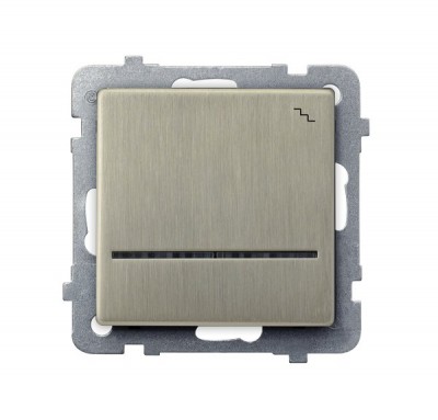 

Выключатель Ospel LP-3RMS/m/44 лестничный, с подсветкой синего цвета, 16AX, 250V, 3520W, IP-20, клеммы безвинтовые, серебро, LP-3RMS/m/44