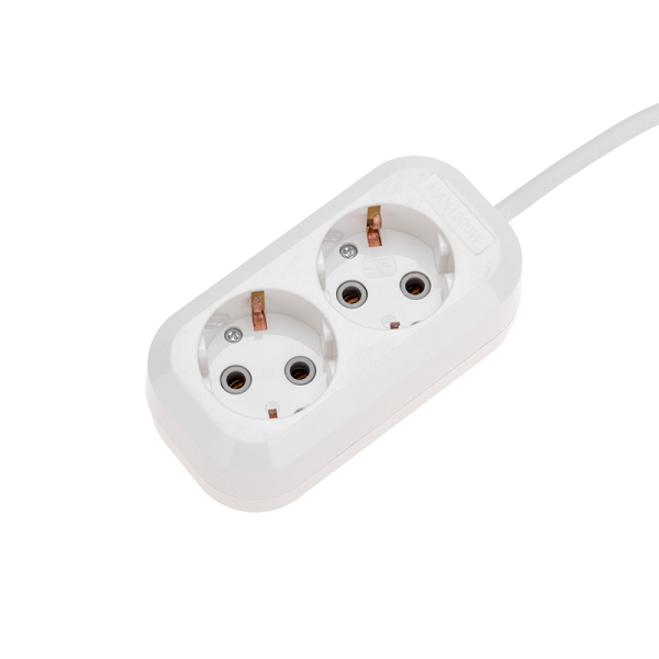 

Удлинитель PROconnect 13-4202 2 гнезда, 1,5м, 3х0,75мм2, с/з, белый, 13-4202