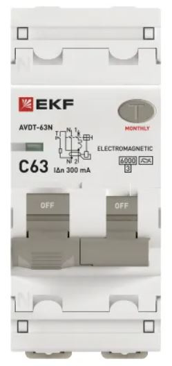 фото Автомат дифференциальный EKF D63N26MA63C300 в Челябинске