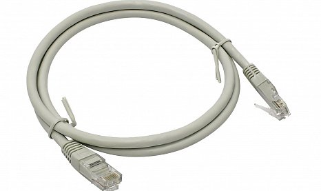 

Кабель патч-корд U/UTP 5e кат. 0.3м Datarex DR-180003 PVC нг(А)-LS, серый, DR-180003