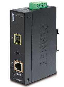 

Медиа-конвертер Planet IGTP-805AT промышленный, IP30 1000Base-SX / LX to 10/100/1000Base-T 802.3at PoE (-40 to 75C), IGTP-805AT