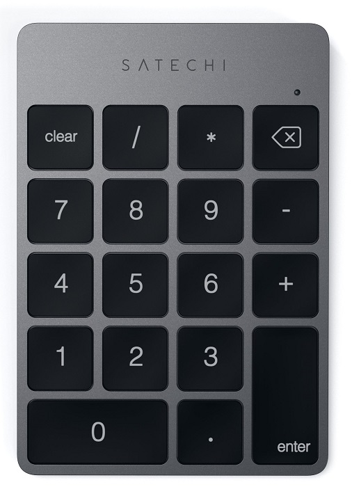 

Цифровой блок клавиатуры Satechi Aluminum Slim Keypad Numpad ST-SALKPM беспроводной, серый космос, Aluminum Slim Keypad Numpad