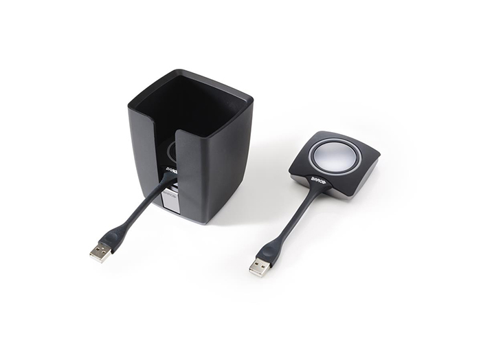 

Лоток Barco ClickShare Tray R9861500P01 в комплекте с двумя кнопками ClickShare Button USB, ClickShare Tray