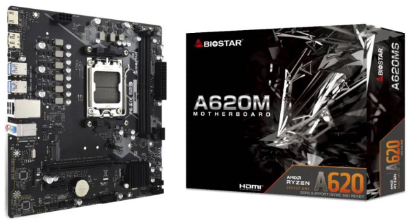 фото Материнская плата mATX Biostar A620MS в Омске