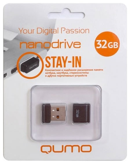 фото Накопитель USB 2.0 16GB Qumo QM16GUD-NANO-B в Самаре