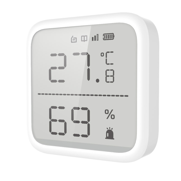 

Датчик HIKVISION DS-PDTPH-E-WE температуры и влажности беспроводной 868МГц двухсторонная связь с TRI-X технологией, DS-PDTPH-E-WE