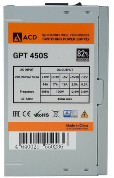 фото Блок питания ATX ACD GPT-450S в Волгограде