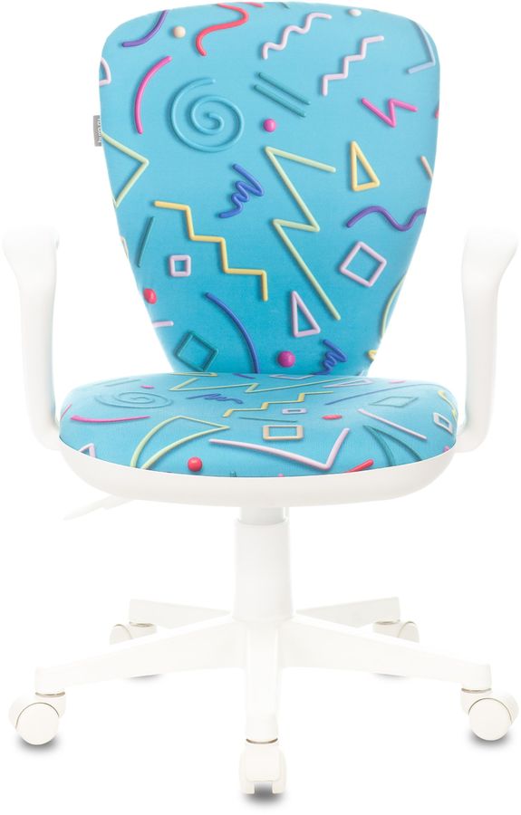 

Кресло Бюрократ KD-W10AXSN детское, крестовина пластик белый, ткань, цвет: голубой, KD-W10AXSN