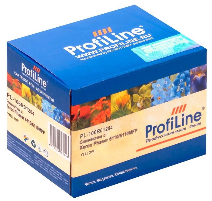 

Картридж ProfiLine PL_106R01204_Y для принтеров Xerox Phaser 6110/6110MFP/6110B/6110MFP/B/6110MFP/S/6110MFP/X/6110N Yellow 1000 копий, PL_106R01204_Y