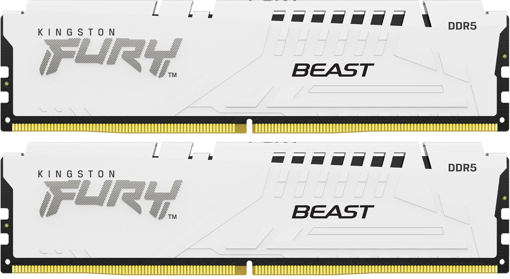 

Модуль памяти DDR5 64GB (2*32GB) Kingston FURY KF552C36BWEK2-32 Beast White EXPO 5200MHz CL36 1RX8 1.25V 16Gbit retail, KF552C36BWEK2-32