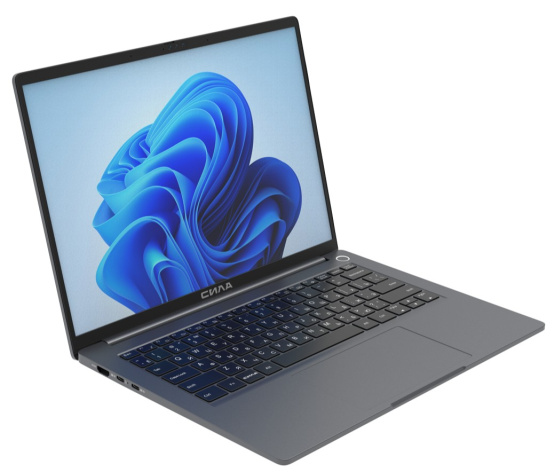 фото Ноутбук СИЛА Х-513 13.4" (Intel Core Ultra 7, 16Гб LPDDR5, SSD 512 Гб, Arc graphics, Windows 11 Профессиональная) Серый [X-513-2]