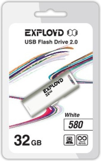 фото Накопитель USB 2.0 32GB Exployd EX-32GB-580-White в Красноярске