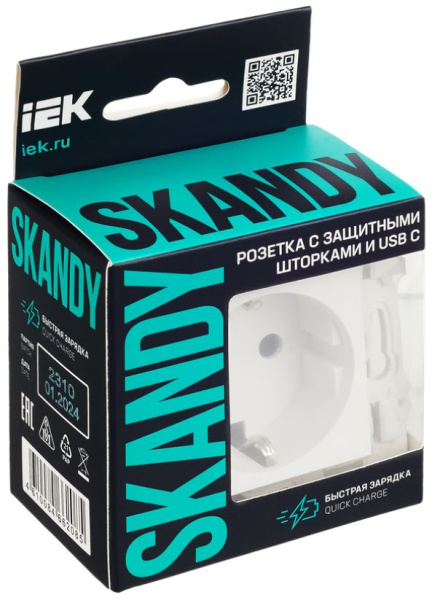 фото Розетка с заземлением  IEK SK-R14-16-U14-018-K01 в Ростове-на-Дону