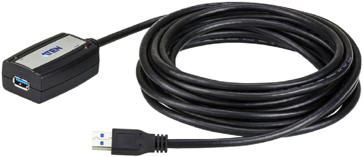 

Кабель Aten UE350A-AT USB, A>A/A-A, Male-Female, 4 провода, опрессованный, 5 м, UE350A-AT
