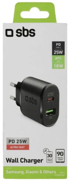 фото Зарядное устройство сетевое SBS TETRPD25W в Воронеже